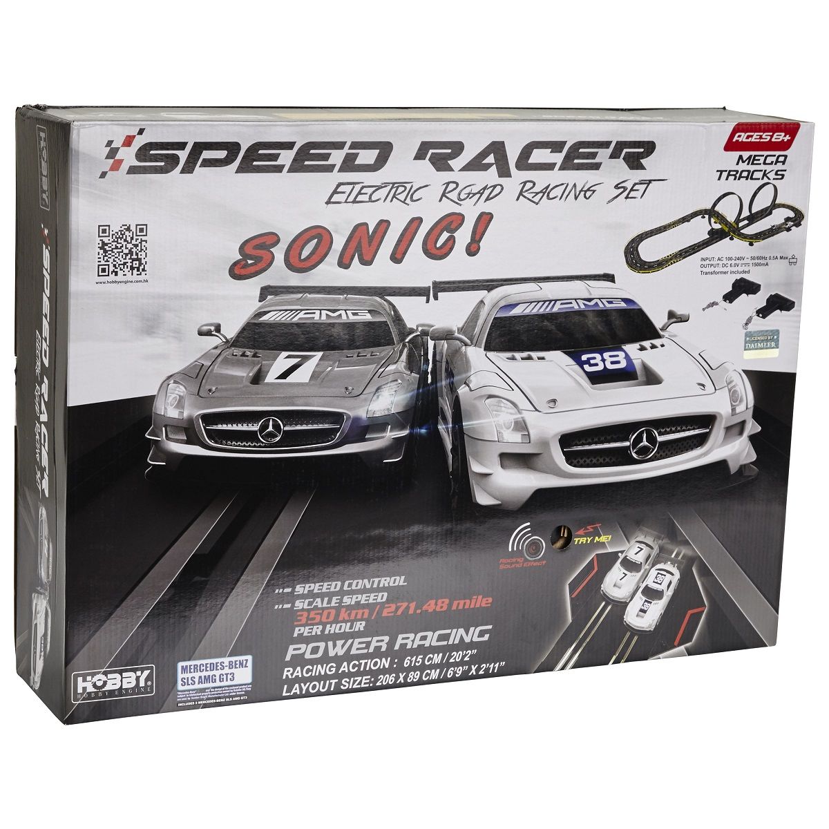 One Two Fun Circuit speed racer double looping 