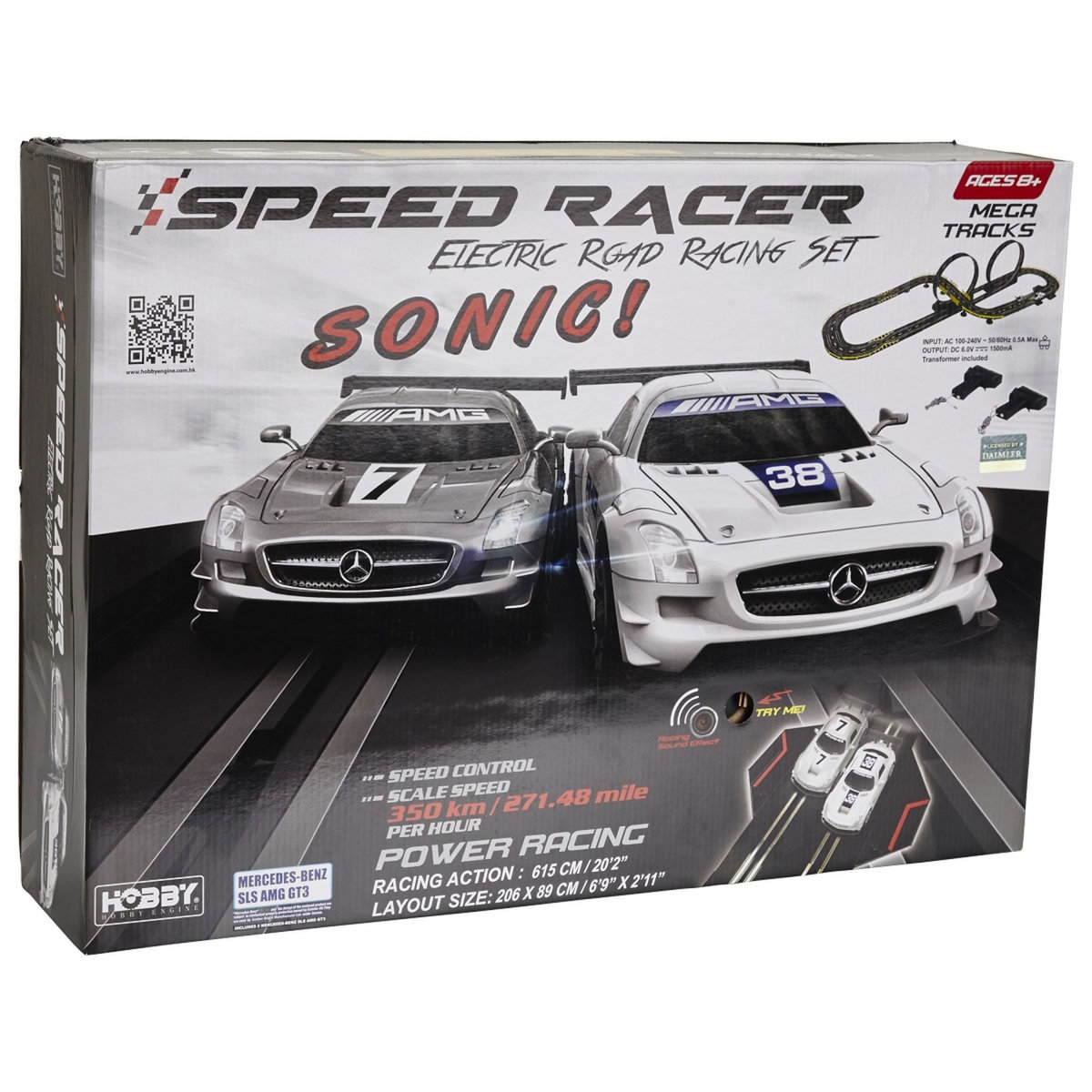 One Two Fun Circuit speed racer double looping 