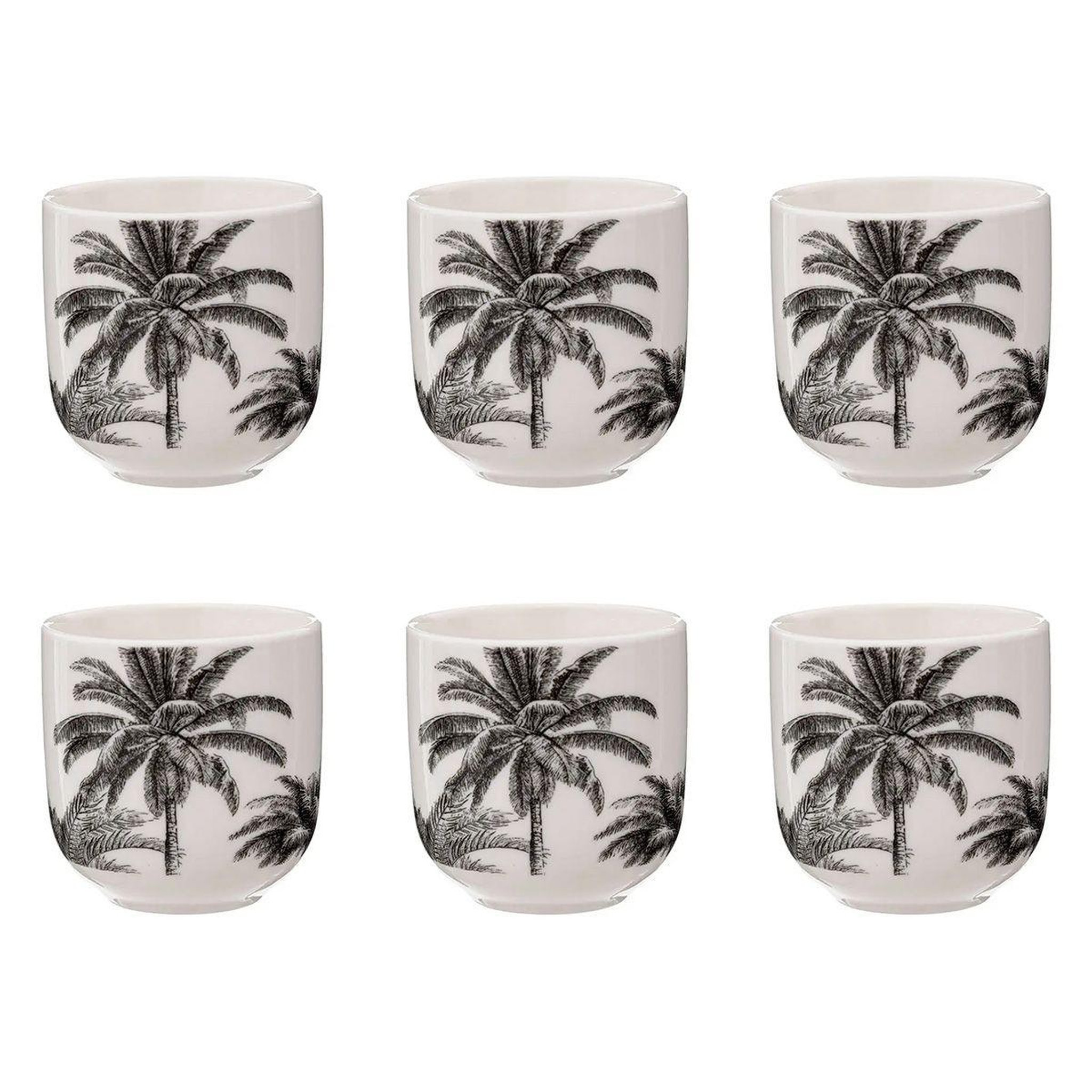 Voir la diapositive 1 : SECRET DE GOURMET Lot de 6 tasses à café design  bota  10cl beige