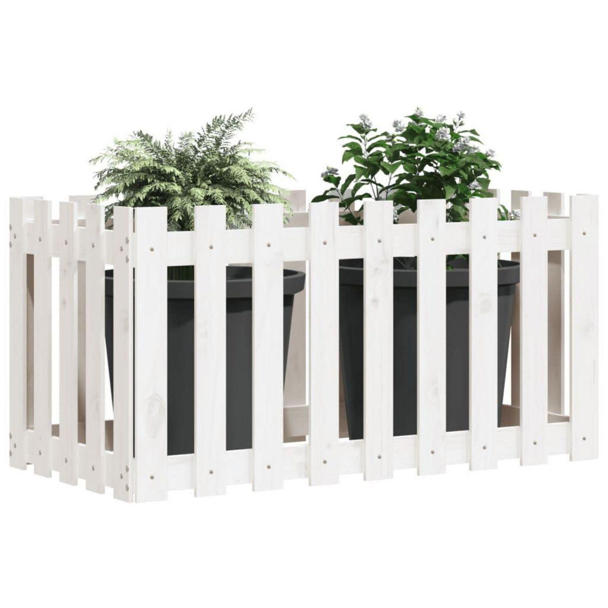VIDAXL Lit sureleve de jardin design de cloture 100x50x70cm pin massif