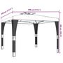 Voir la diapositive 6 : VIDAXL Tonnelle a double toit creme 2,98x2,98 m acier