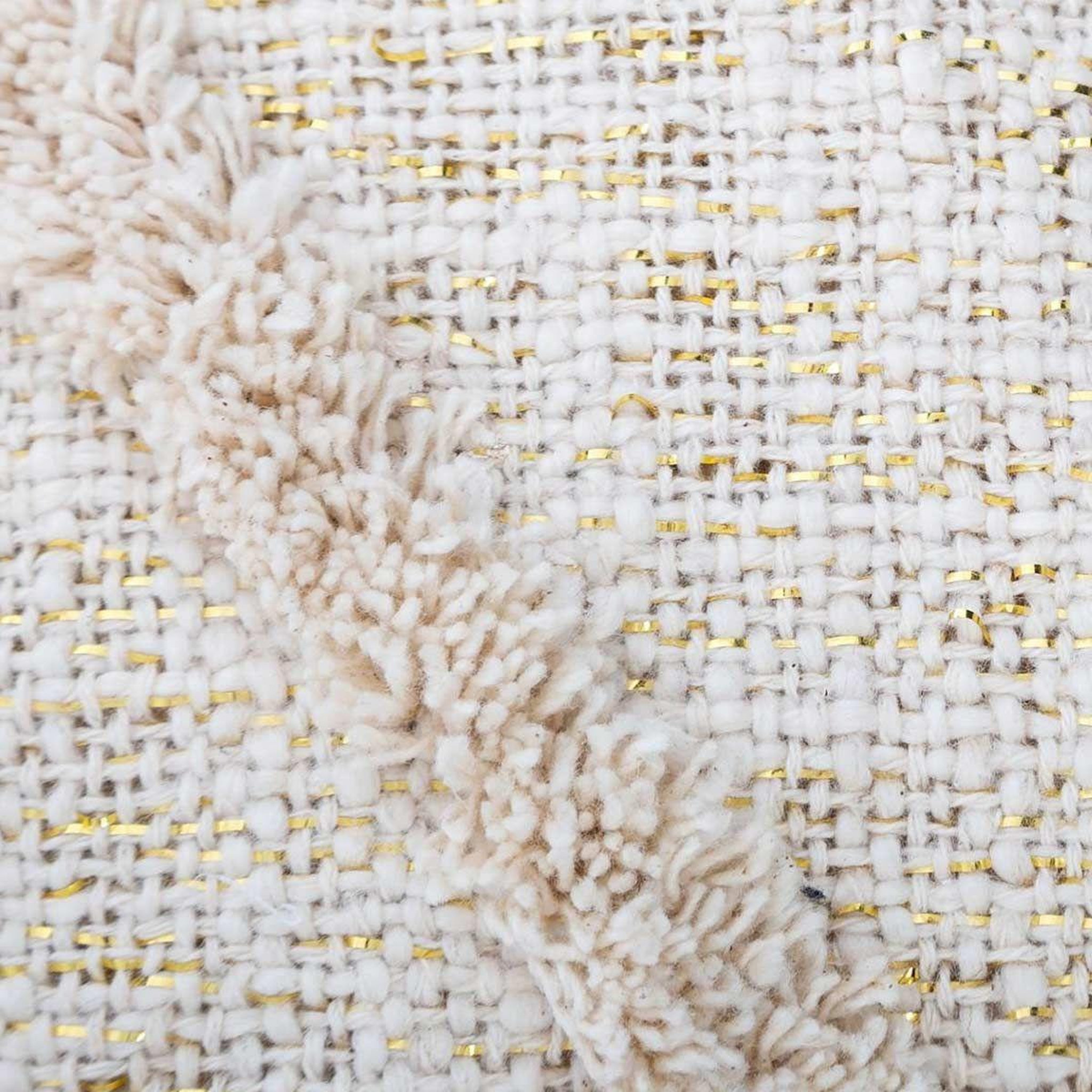 Voir la diapositive 3 : ATMOSPHERA Jeté de lit  slub  130x180cm beige