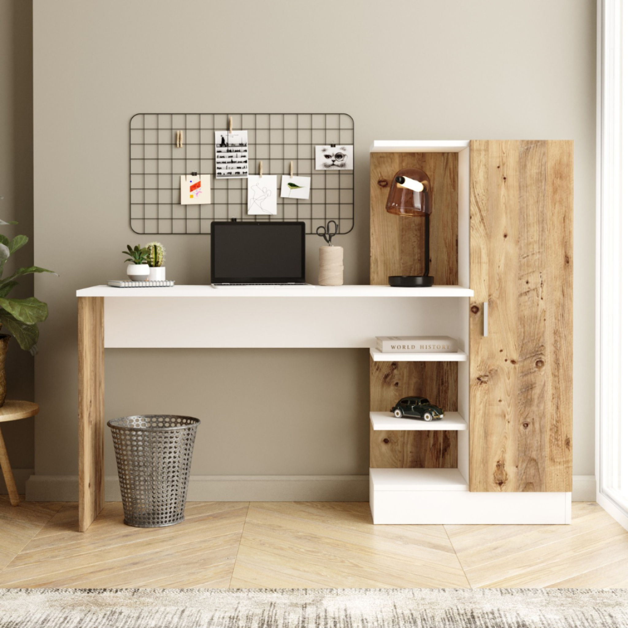 Voir la diapositive 2 : CONCEPT USINE Bureau design avec rangements TEHDA