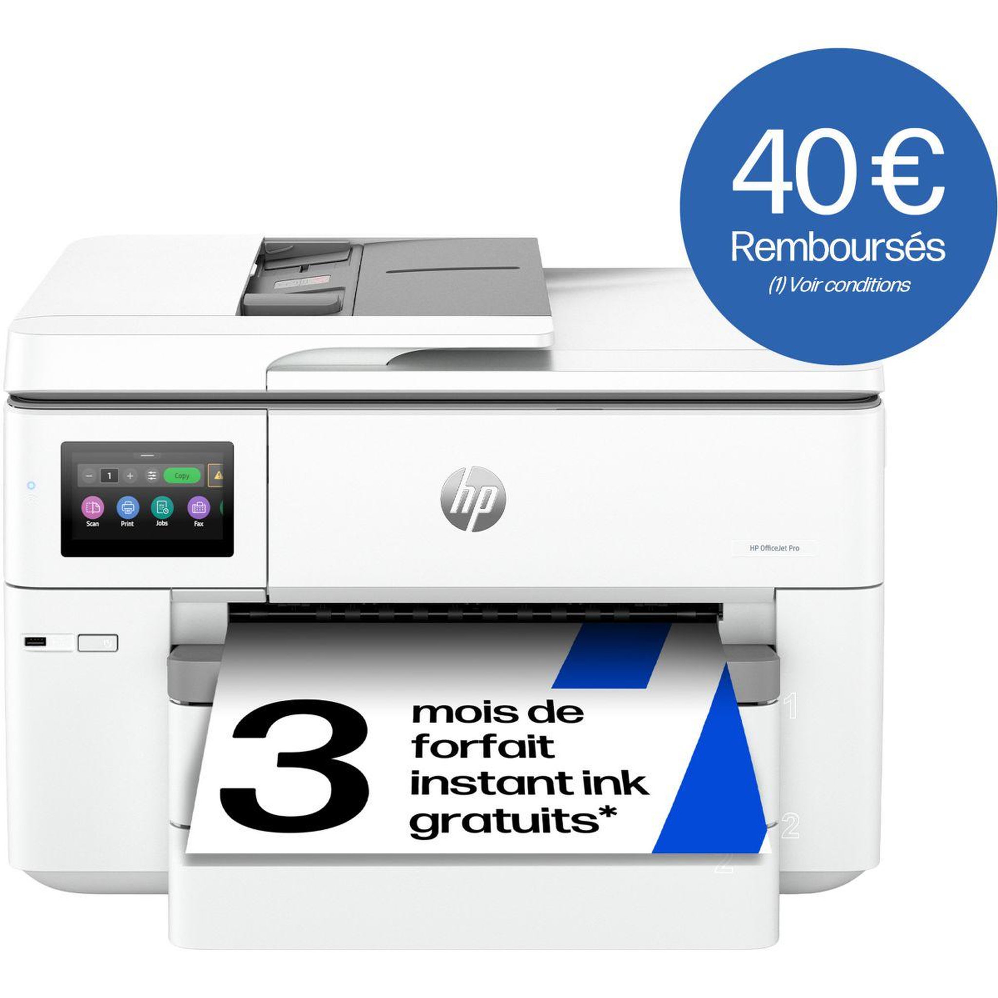 Voir la diapositive 1 : HP Imprimante jet d'encre officejet pro 9730e éligible instant ink