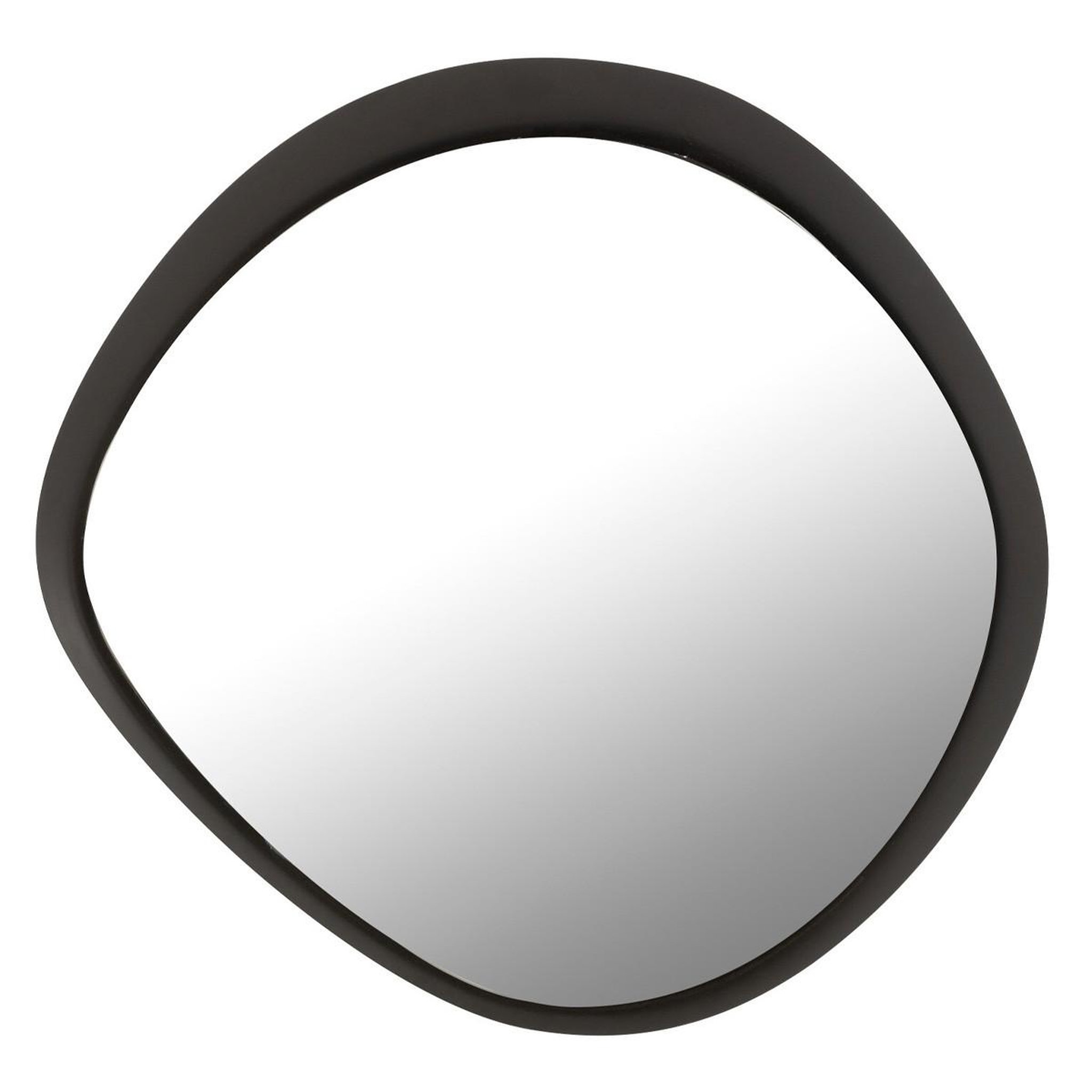 J-LINE Miroir Mural en Métal  Lorenzo  60cm Noir