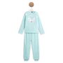 Voir la diapositive 1 : INEXTENSO Pyjama 2 pièces maille peluche fille - turquoise