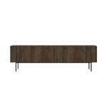 CONCEPT USINE Meuble TV avec placards aspect noyer 160cm FRENO