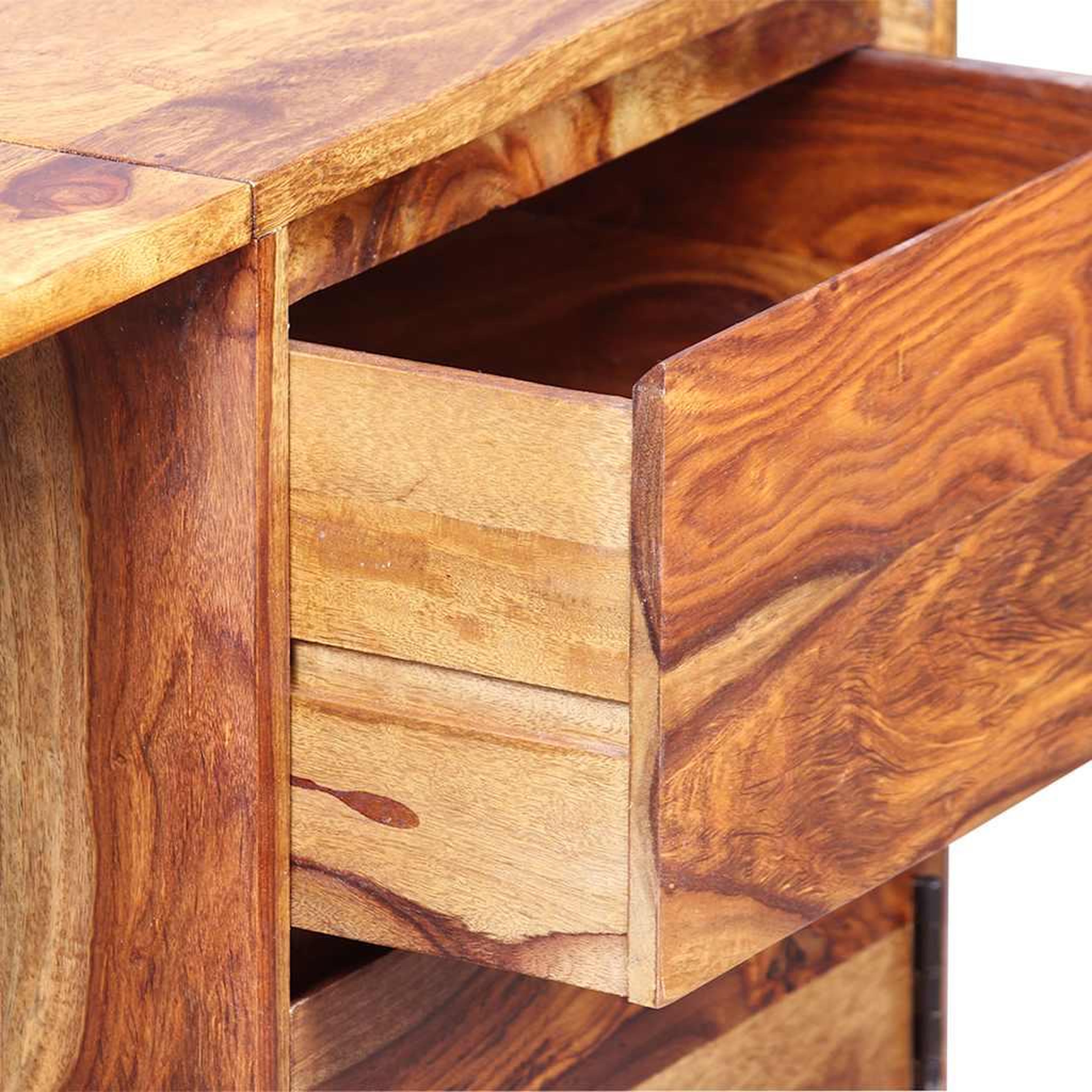 Voir la diapositive 4 : VIDAXL Bureau avec 1 tiroir et 1 armoire Bois massif