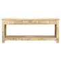 Voir la diapositive 2 : VIDAXL Table basse peinte a main 110x50x45 cm Bois de manguier massif