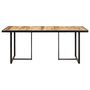Voir la diapositive 2 : VIDAXL Table de salle a manger 160 cm Bois de manguier brut