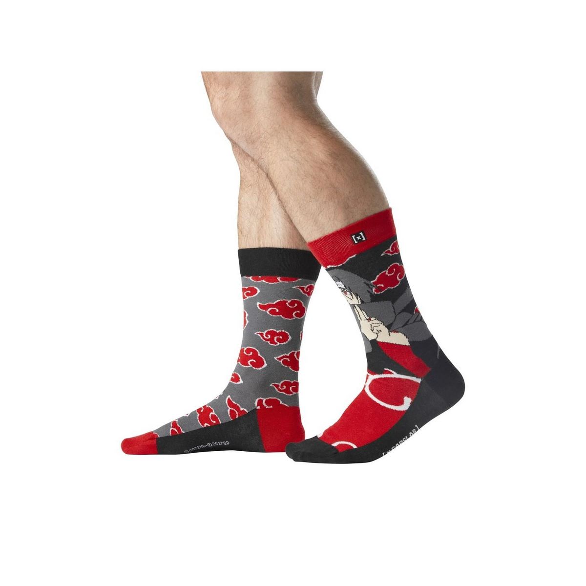 CAPSLAB X1 Paires de Chaussettes Noir/ Capslab Naruto Shippuden