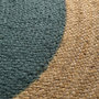 Voir la diapositive 2 : Paris Prix Tapis Rond en Jute  Napoli  120cm Bleu