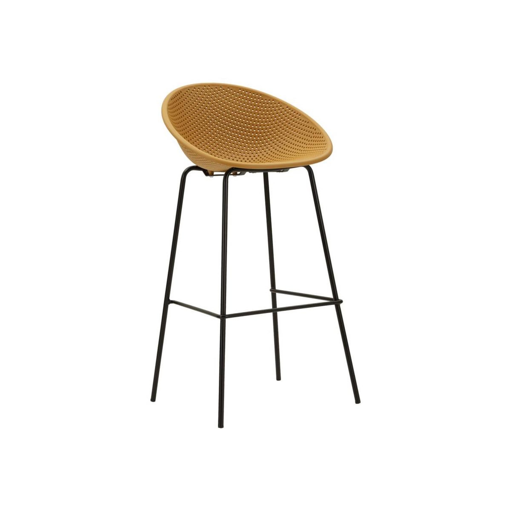 Voir la diapositive 2 : Paris Prix Lot de 2 tabourets de bar  ibiza  98cm moutarde