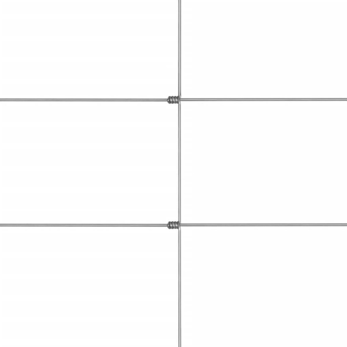 VIDAXL Cloture de jardin Acier galvanise 50x1,25 m Argente