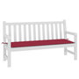 Voir la diapositive 3 : VIDAXL Coussin de banc de jardin rouge bordeaux 150x50x3 cm