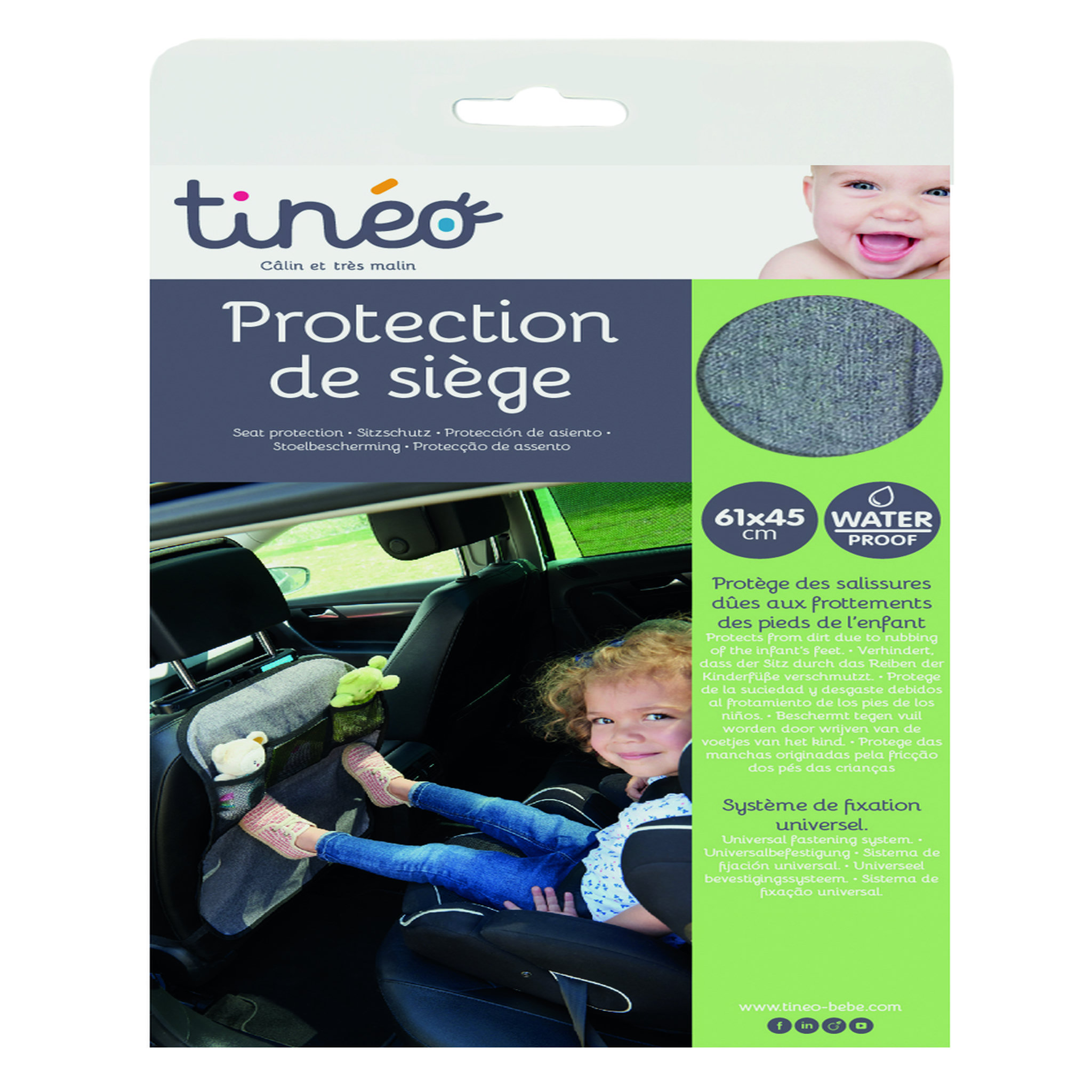 Voir la diapositive 6 : TINEO Protection de siège voiture 