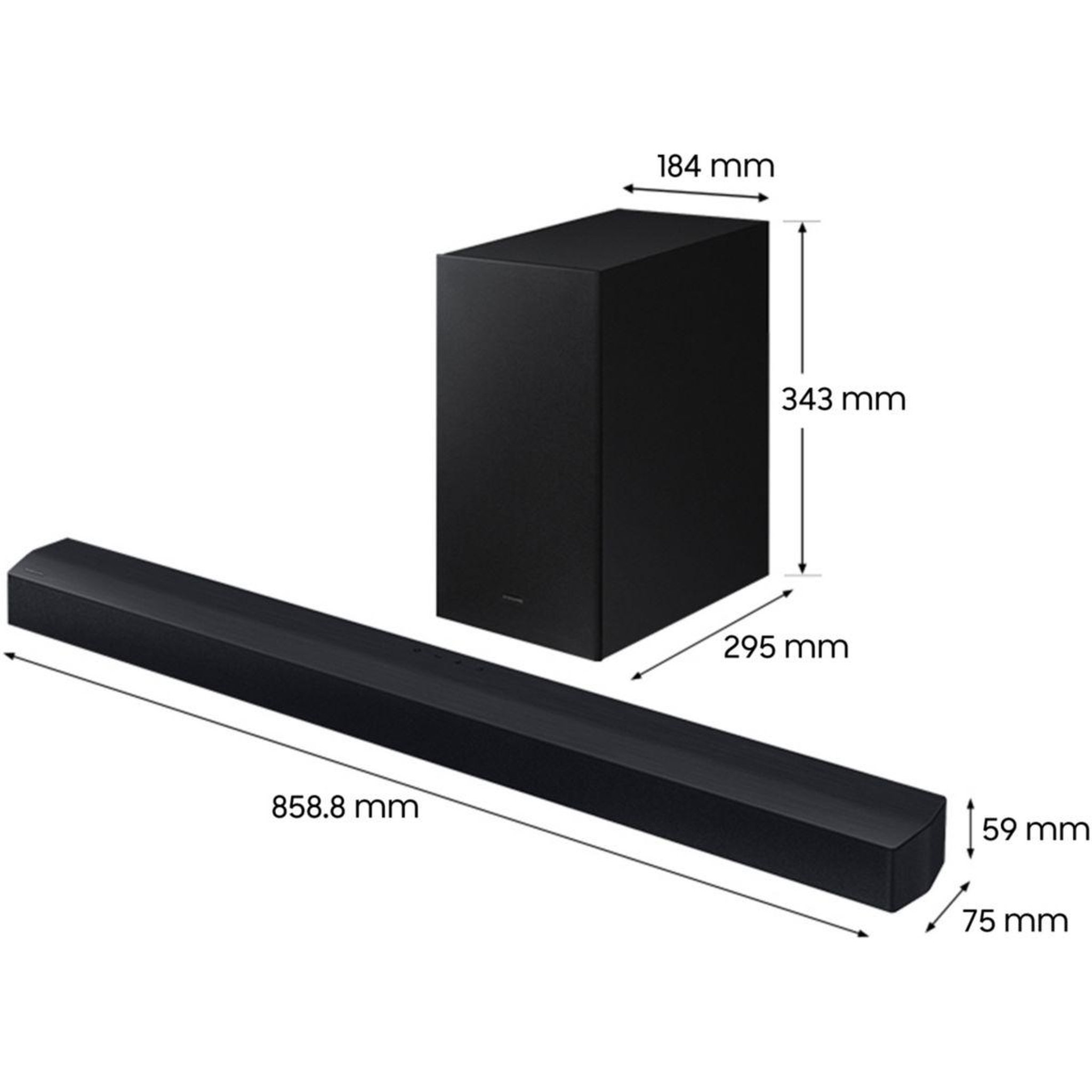 Voir la diapositive 2 : Samsung Barre de son HW-C430