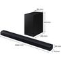 Voir la diapositive 2 : Samsung Barre de son HW-C430