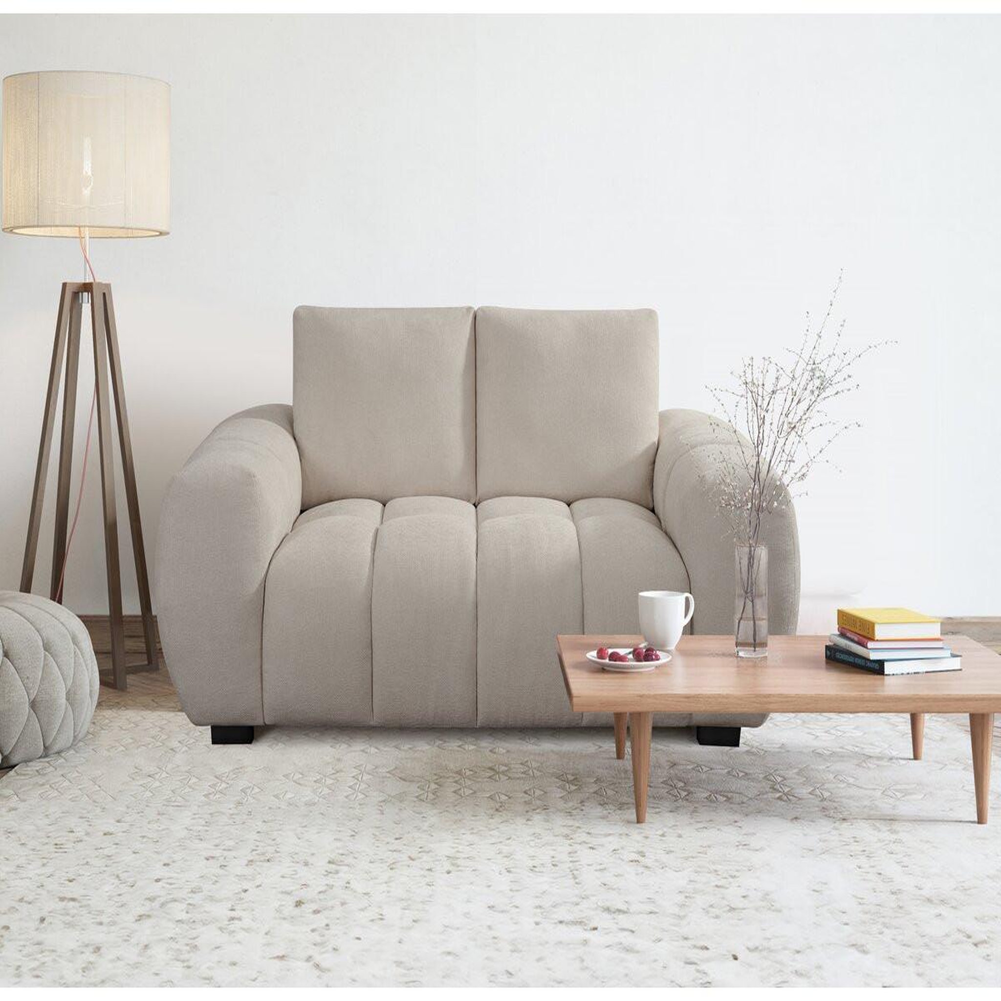 Voir la diapositive 2 : Habitat et Jardin Canapé  cambon  - 2 places - beige