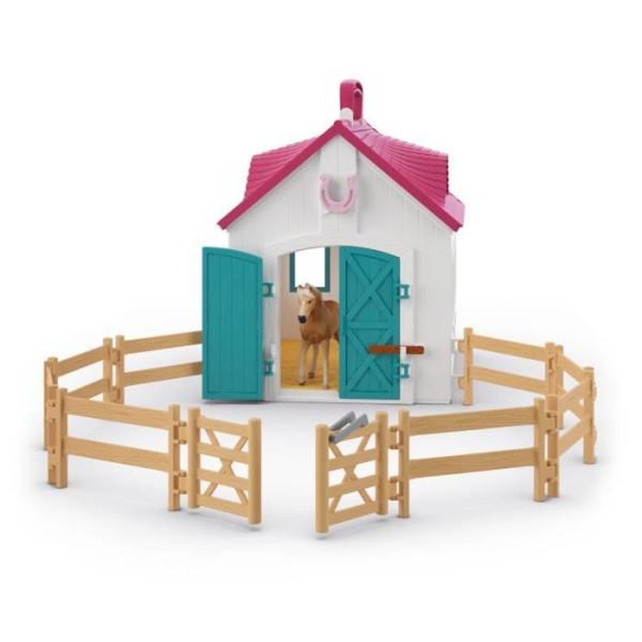 Voir la diapositive 6 : Schleich Coffret Écurie Transportable SCHLEICH 42703 Horse Club, Des 4 ans