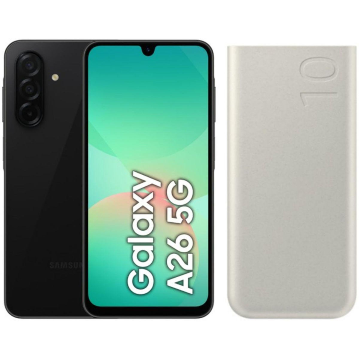 Samsung Smartphone Pack A26 Noir 128Go + Powerbank