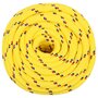 Voir la diapositive 3 : VIDAXL Corde de bateau Jaune 16 mm 50 m Polypropylene