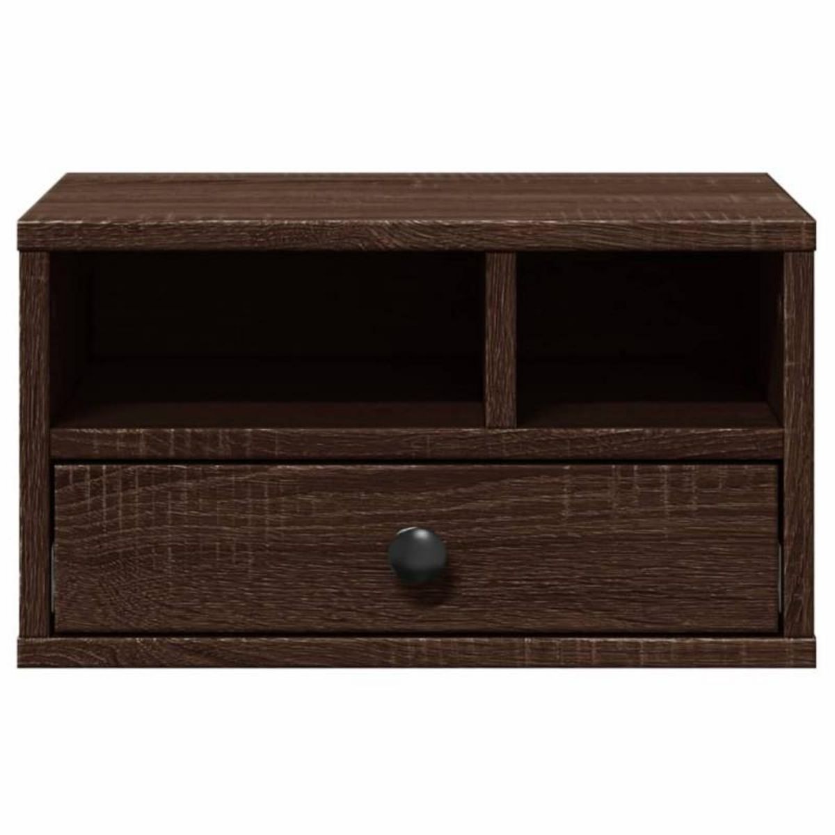 VIDAXL Support d imprimante chêne marron 40x32x22,5 cm bois ingénierie