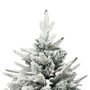 Voir la diapositive 4 : VIDAXL Sapin de Noël artificiel a flocons de neige Vert 180 cm PVC/PE