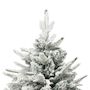 Voir la diapositive 4 : VIDAXL Sapin de Noël artificiel a flocons de neige Vert 180 cm PVC/PE