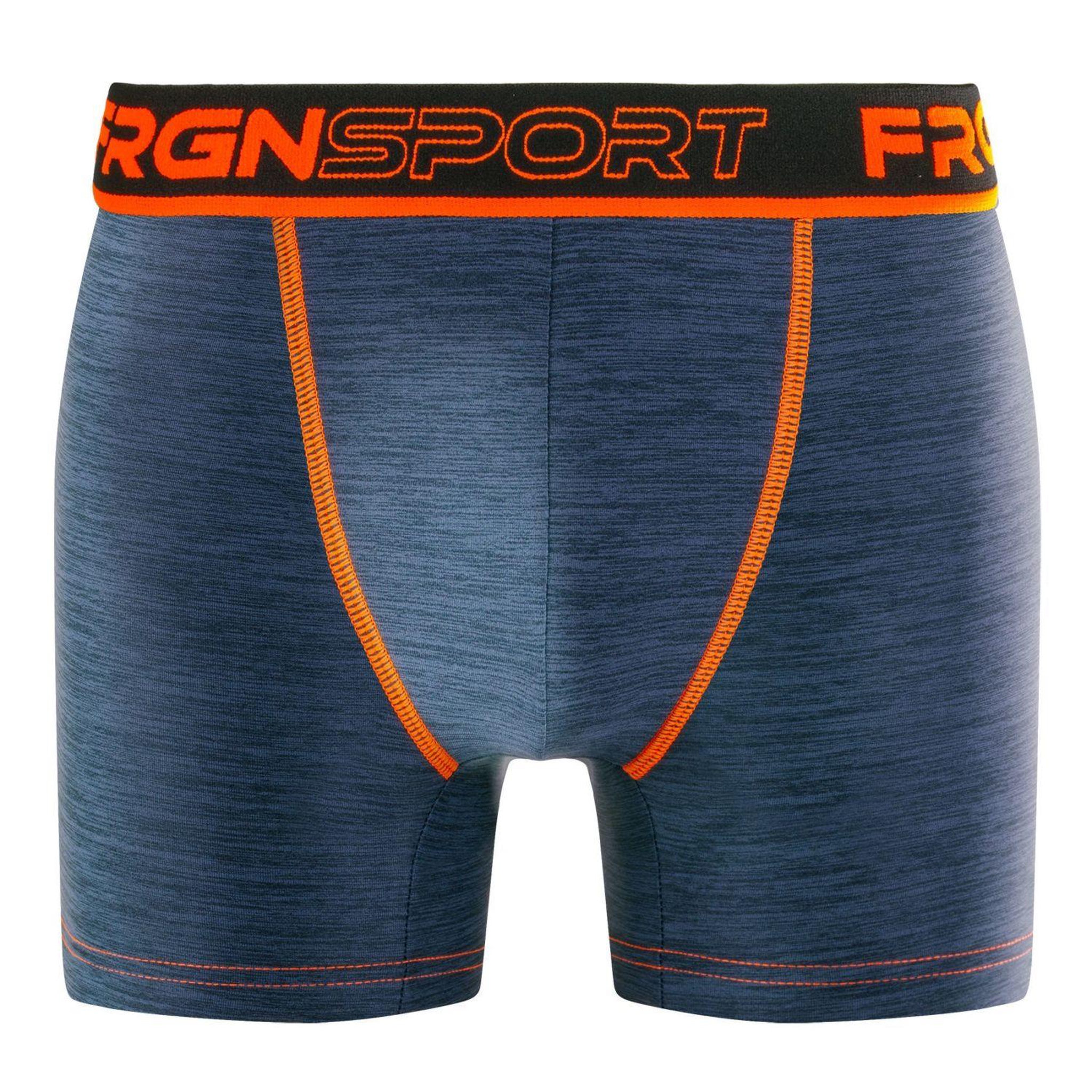 Voir la diapositive 4 : FREEGUN Lot de 4 boxers homme Dynamic Chiné MRK6