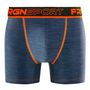 Voir la diapositive 4 : FREEGUN Lot de 4 boxers homme Dynamic Chiné MRK6