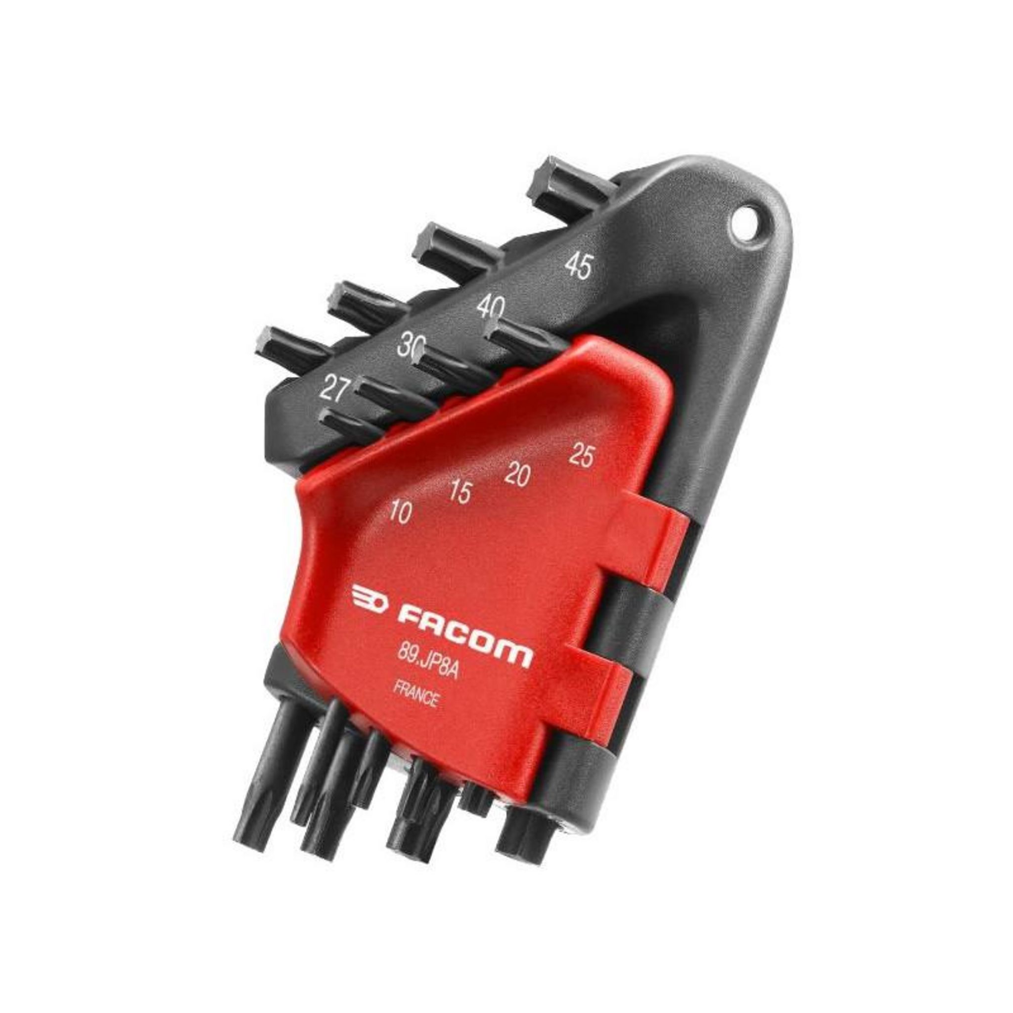 Jeu De 8 Clés Torx Sur Monture KS Tools 158.3510 – ChromePlus, Acier Spécial, Support Pliable 2 Composants