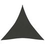 Voir la diapositive 2 : VIDAXL Voile d'ombrage 160 g/m^2 Anthracite 4x4x4 m PEHD
