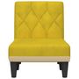 Voir la diapositive 4 : VIDAXL Chaise longue jaune velours