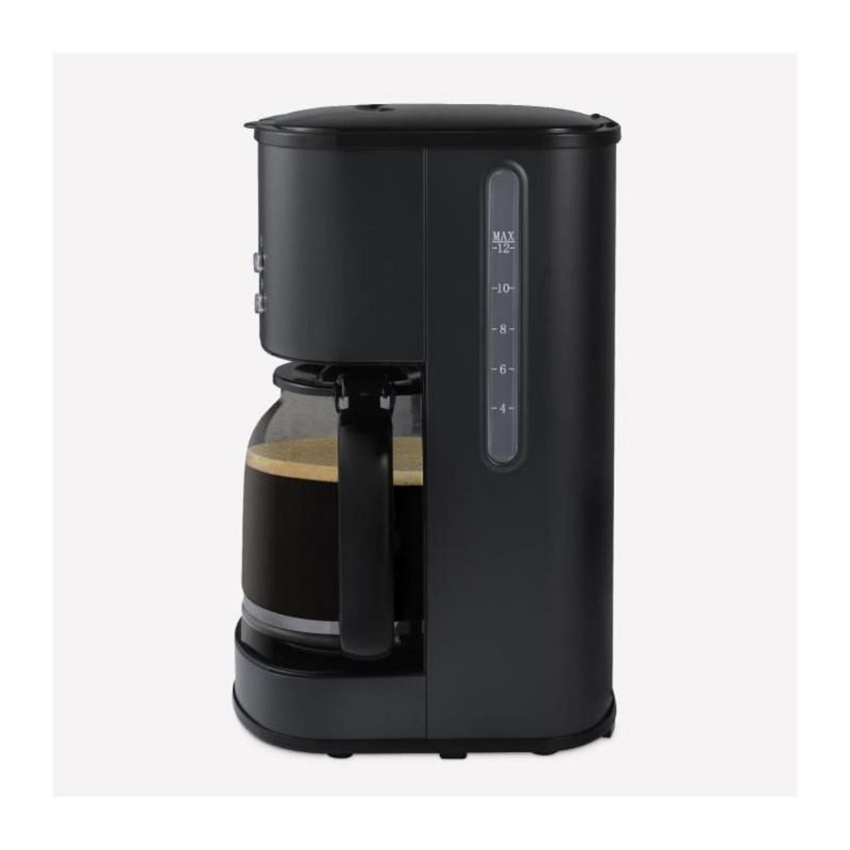 HKOENIG Cafetiere programmable - HKoeNIG - MG32 - 1,5 L (12 tasses) - 1000 W - Ecran LCD - Maintien au chaud - Noir et acier inoxydable