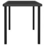 Voir la diapositive 3 : VIDAXL Table a dîner de jardin Noir 140x70x73 cm Resine tressee