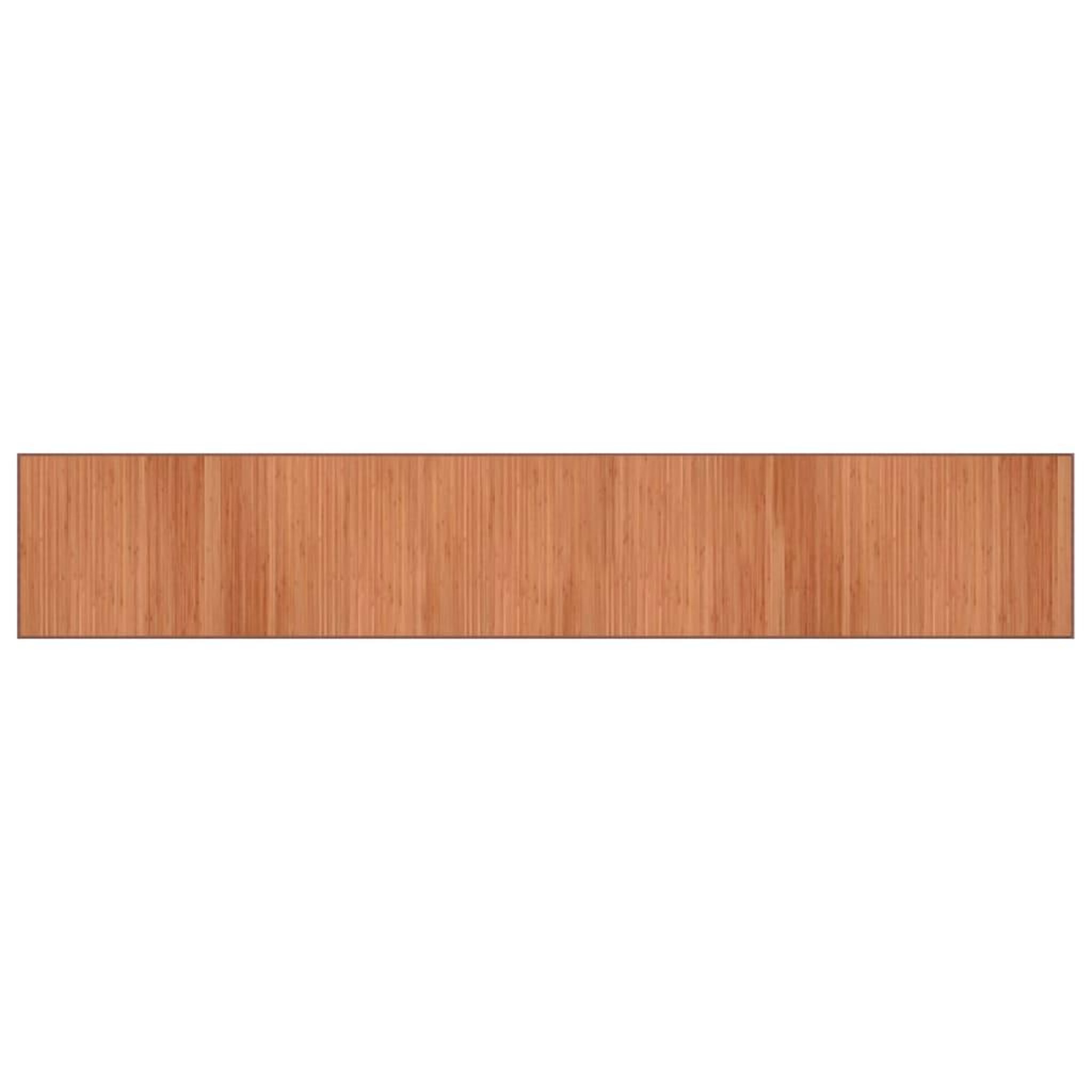 Voir la diapositive 2 : VIDAXL Tapis rectangulaire marron 70x400 cm bambou