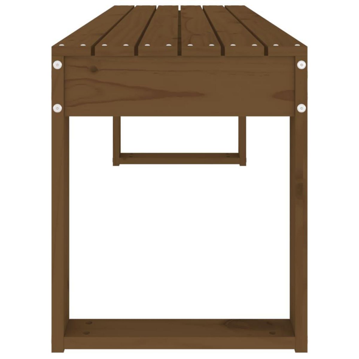VIDAXL Banc de jardin marron miel 110x38x45 cm bois de pin massif