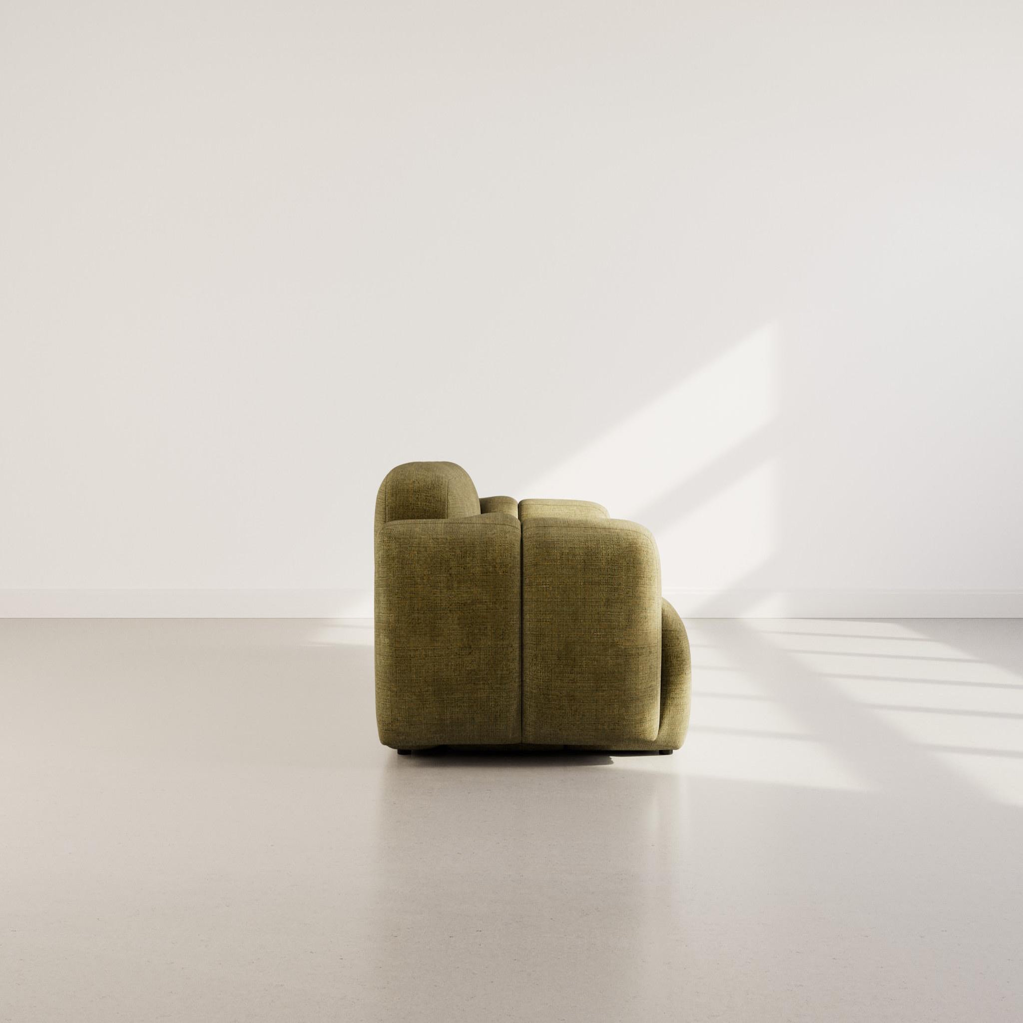 Voir la diapositive 6 : BEST MOBILIER Grace - canapé modulable 2 places en velours texturé