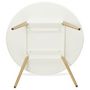 Voir la diapositive 5 : Paris Prix Table de Repas  Hanko  120cm Blanc