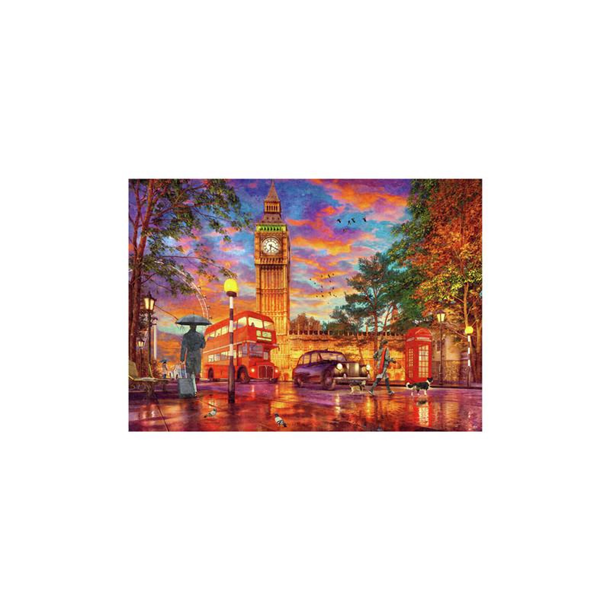 Voir la diapositive 2 : RAVENSBURGER Ravensburger - Jigsaw Puzzle Sunset On Parliament Square, London, 1000pcs 120001843
