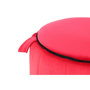 Voir la diapositive 2 : Paris Prix Pouf Rond Velours  Reese  43cm Rouge
