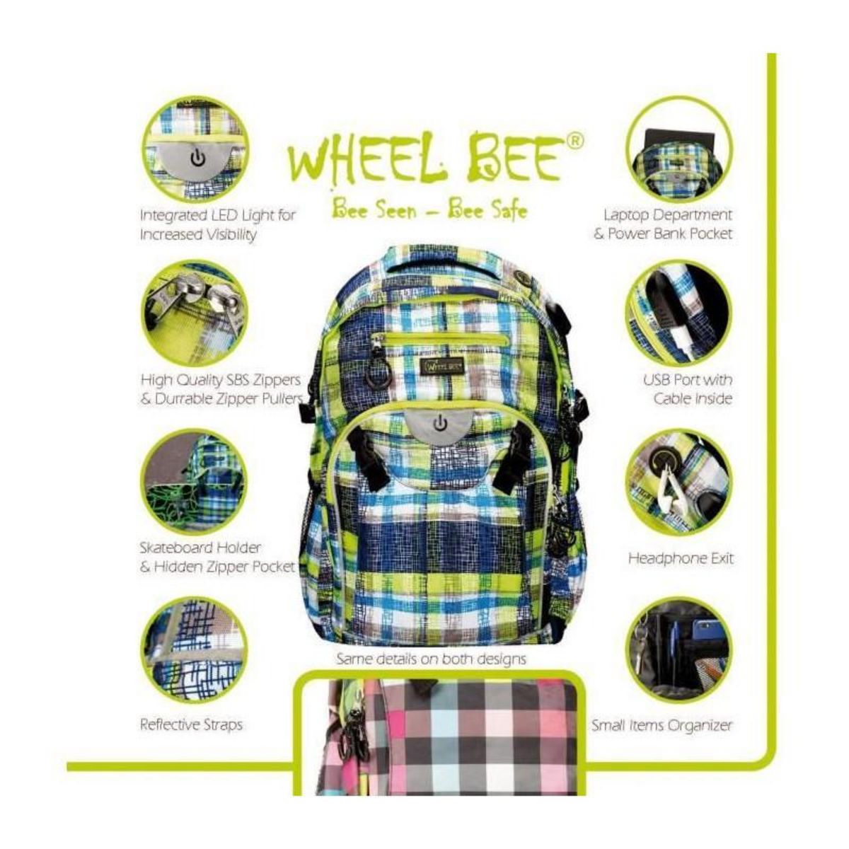 SCHILDKROT Sac a dos - SCHILDKRÖT - Sac Wheel Bee BACKPACK Generation Z