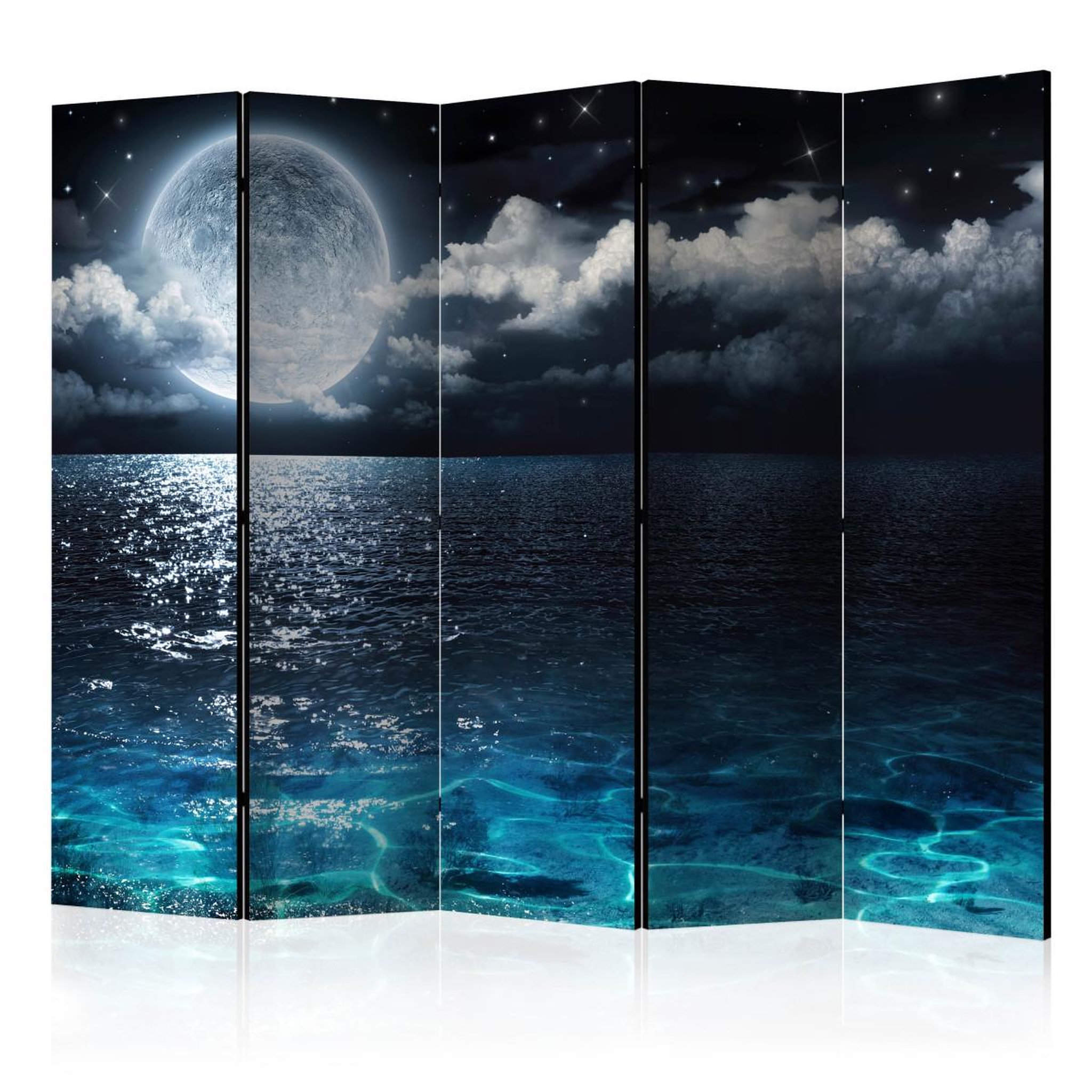 Paris Prix Paravent 5 volets  blue lagoon  172x225cm