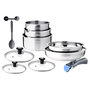 Voir la diapositive 1 : Arthur Martin Batterie de cuisine induction 10 pièces amovible inox