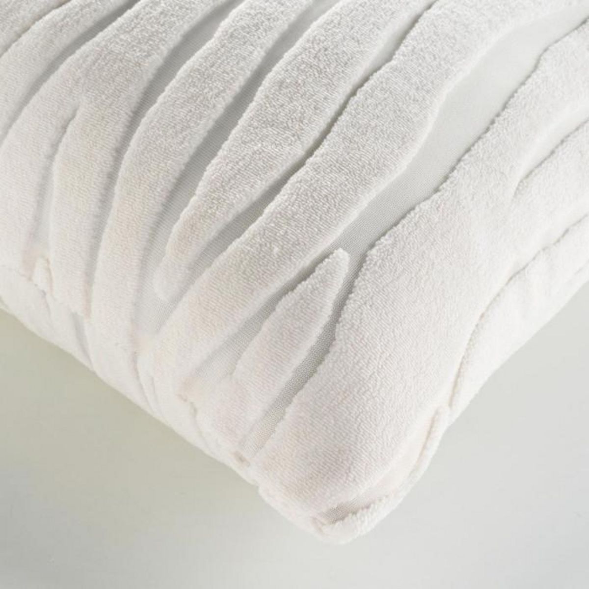 Paris Prix Housse de Coussin Bouclette  Venezia  40x40cm Naturel