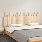 VIDAXL Tete de lit murale 204x3x80 cm Bois massif de pin