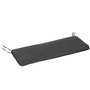 Voir la diapositive 1 : OUTSUNNY Coussin matelas assise pour banc de jardin balancelle canapé 2 places - déhoussable - dim. 110L x 46l x 5H cm - polyester gris