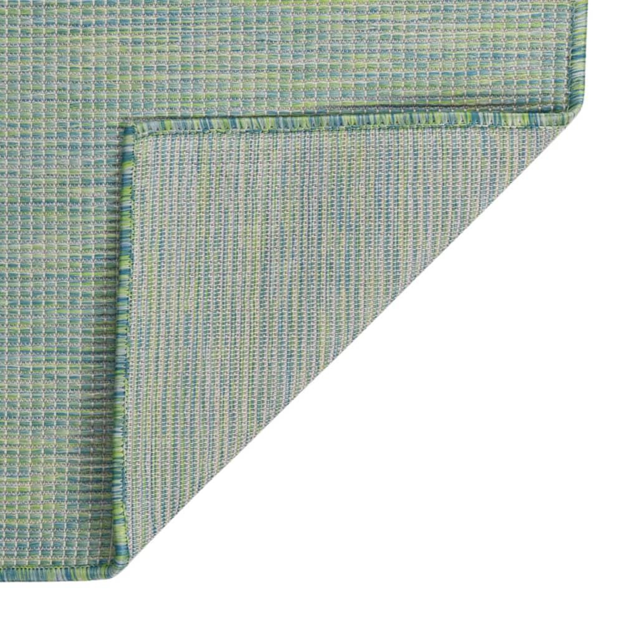 Voir la diapositive 2 : VIDAXL Tapis a tissage plat d'exterieur 160x230 cm Turquoise