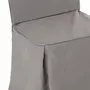 ATMOSPHERA Housse de chaise coton gris
